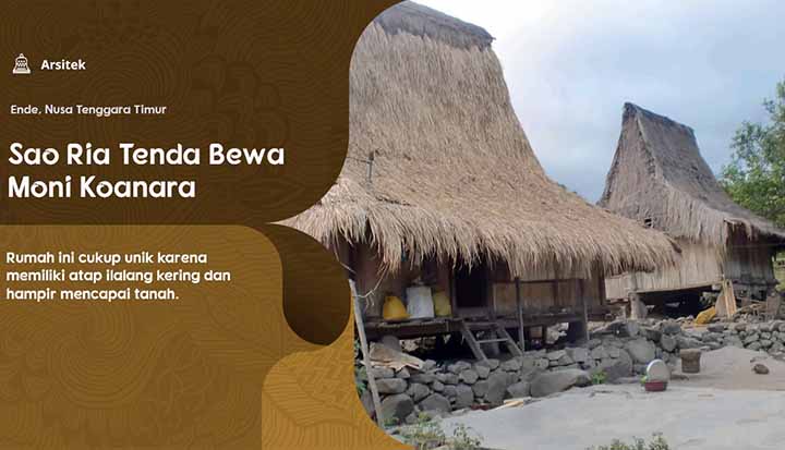 rumah adat NTT Sao Ria Tenda Bewa Moni Koanara