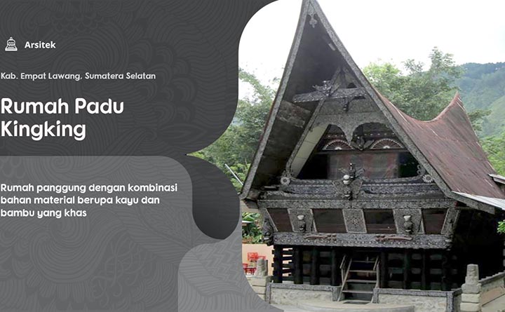 rumah padu kingking sumatera selatan